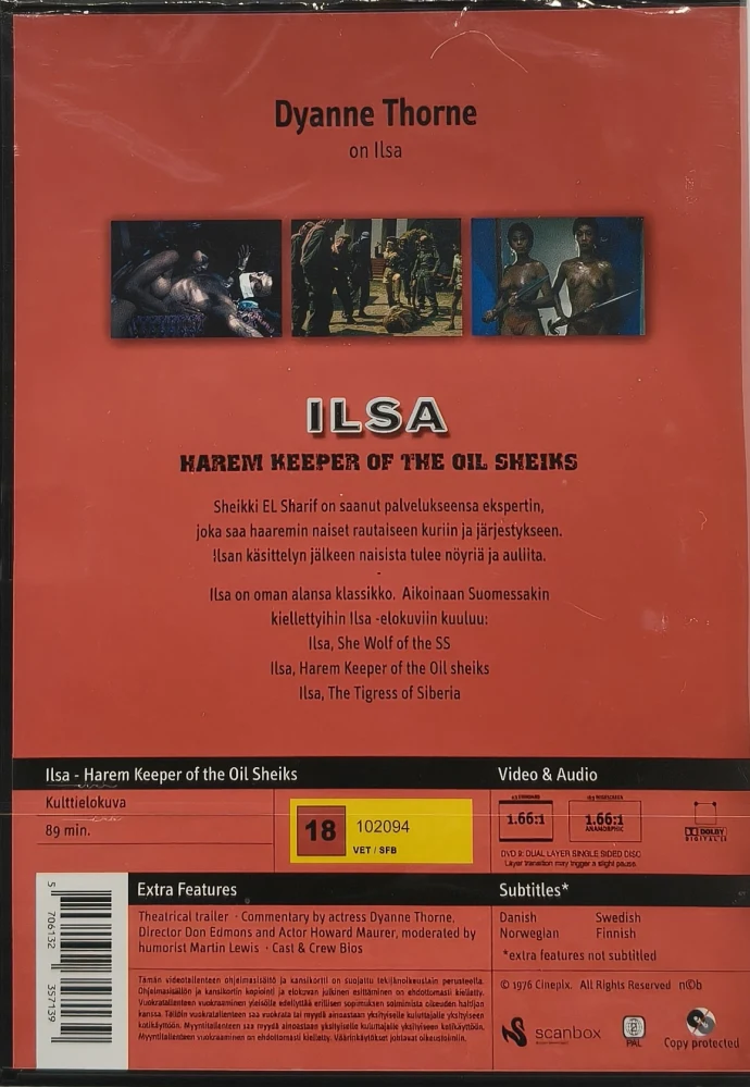 UUSI (DVD) ILSA HAREM KEEPER OF THE OIL SHEIKS (1976)