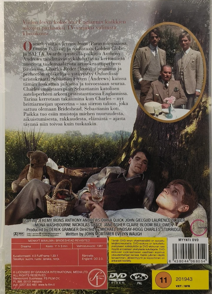 UUSI (5 DVD) Jeremy Irons: Mennyt maailma (1981)