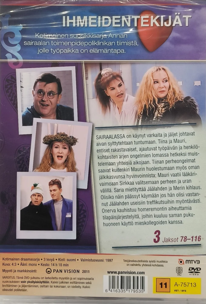 UUSI (3 DVD) IHMEIDENTEKIJÄT (3) Jaksot 78-116