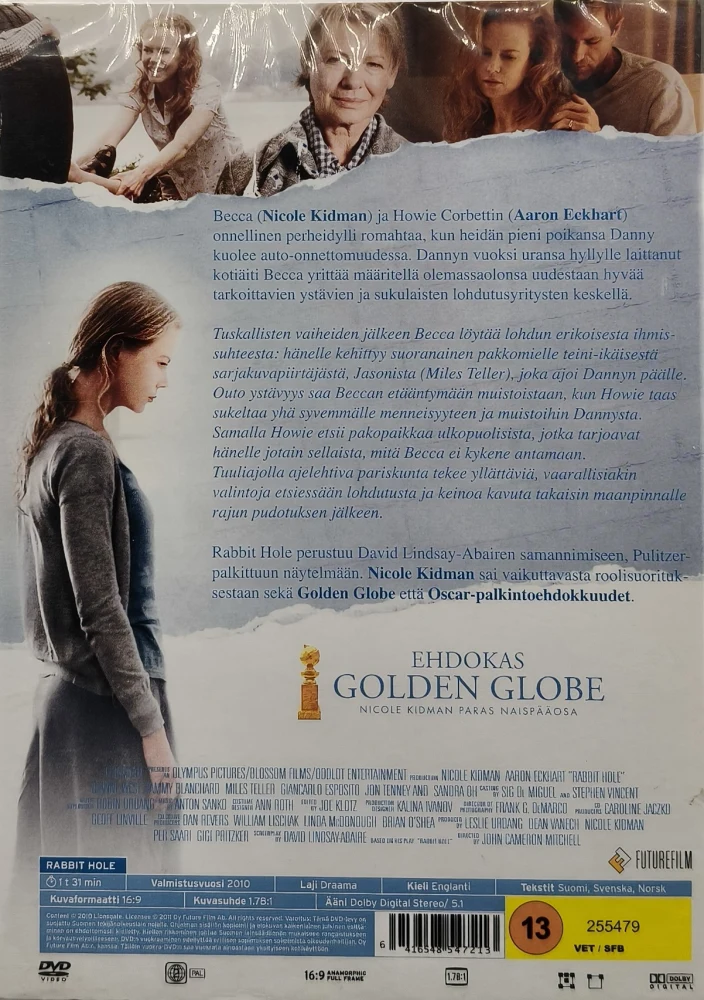 UUSI (DVD) Nicole Kidman: Rabbit Hole - Takaisin Elämään (2010)