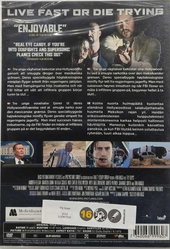 UUSI (DVD) Fly Guys -  KILL SPEED (2010)