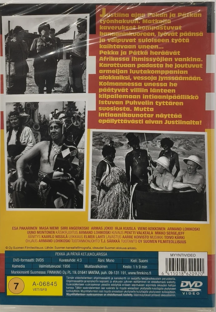UUSI (DVD) PEKKA JA PÄTKÄ - KETJUKOLARISSA (1959)
