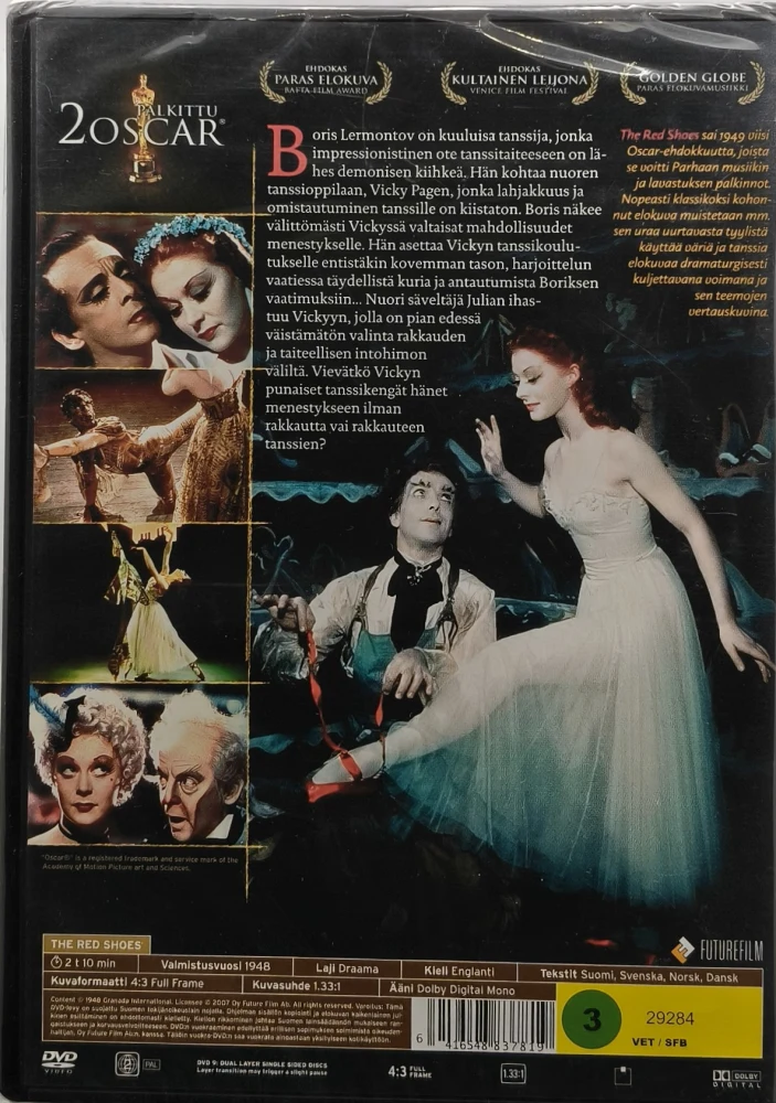 UUSI (DVD) The Red Shoes - Punaiset Kengät (1948)