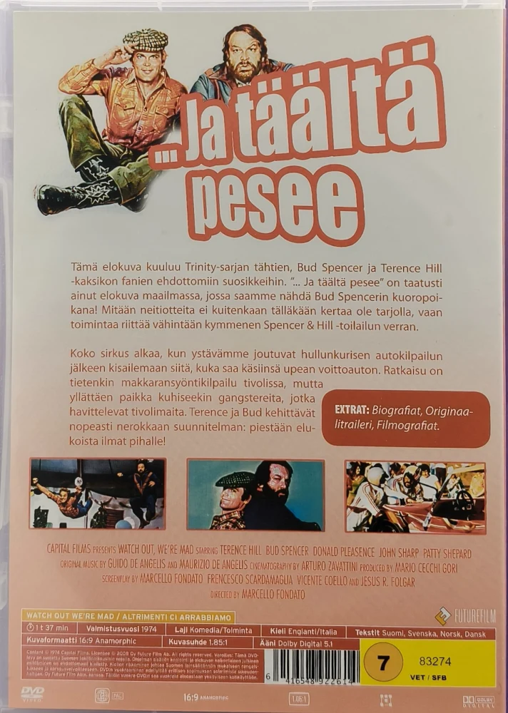 DVD) Bud Spencer, Terence Hill: ... Ja täältä pesee (1974)