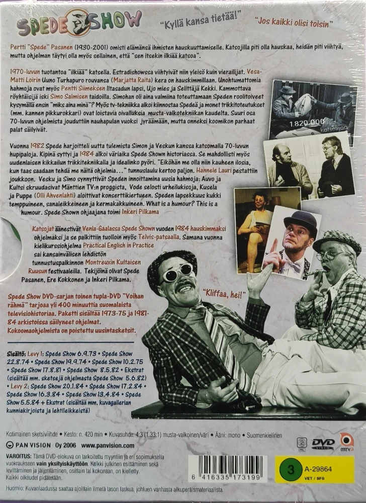 UUSI (2 DVD) Spede Show – Voihan rähmä 1973-1984