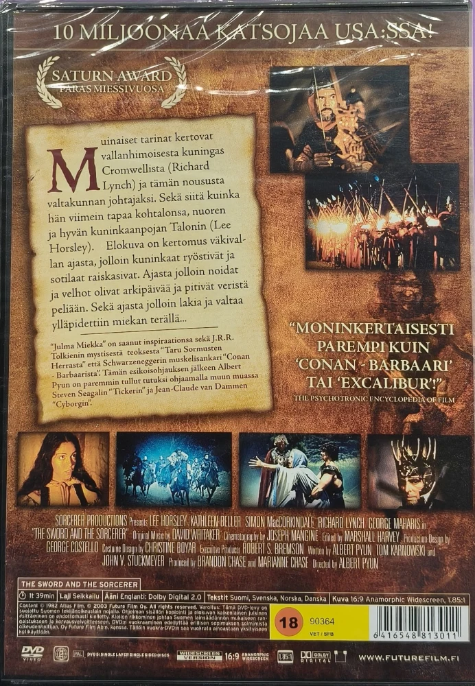 UUSI (DVD) Julma miekka - The Sword and the Sorcerer (1982)