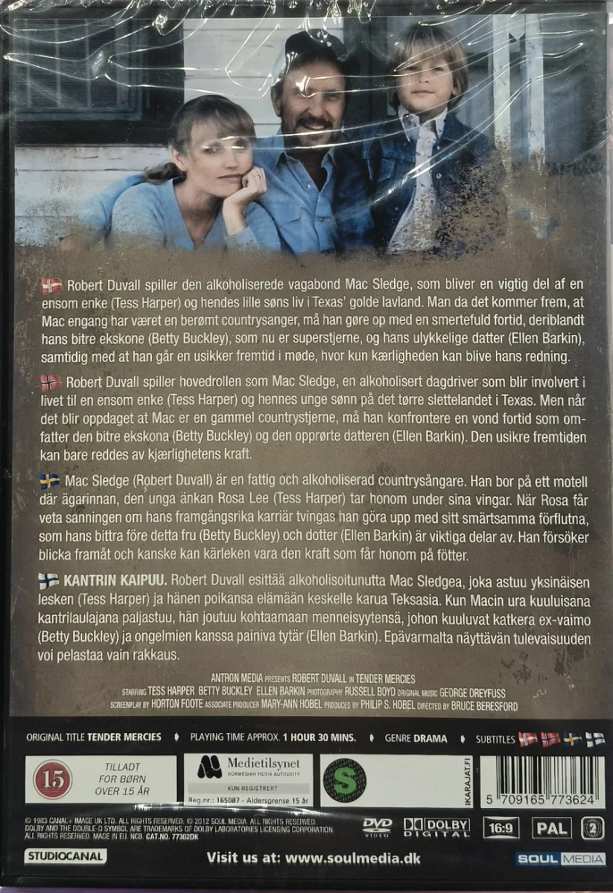 UUSI (DVD) Tender Mercies - Kantrin kaipuu (1983)