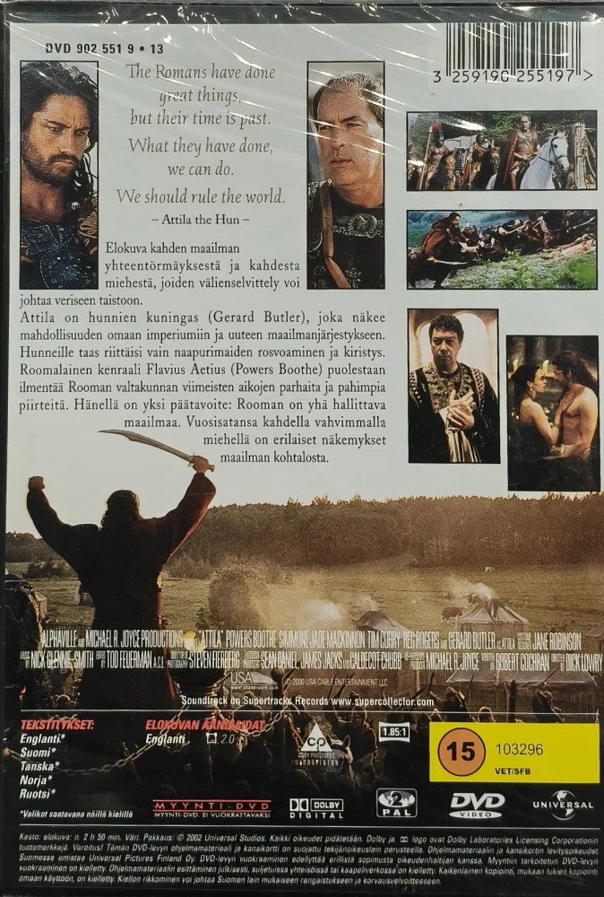 UUSI (DVD) Gerard Butler: Hunni Attila (2001) SUOMIKANNET