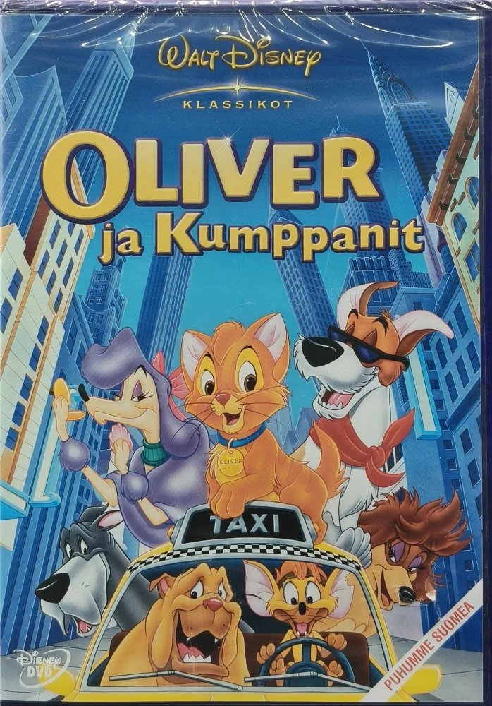 UUSI (DVD) Walt Disney Klassikko 27. - Oliver ja Kumppanit (1988)