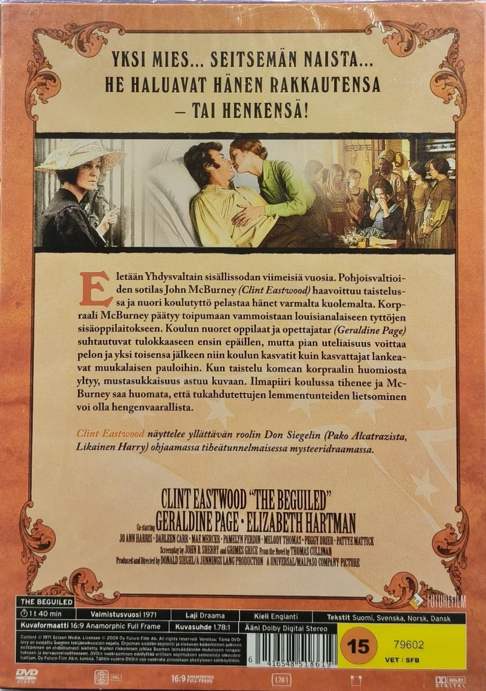 UUSI (DVD) Clint Eastwood: Korpraali McB - The Beguiled (1971)