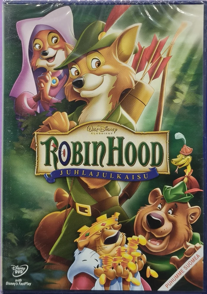 UUSI (DVD) Walt Disney Klassikko 21: Robin Hood (1973)