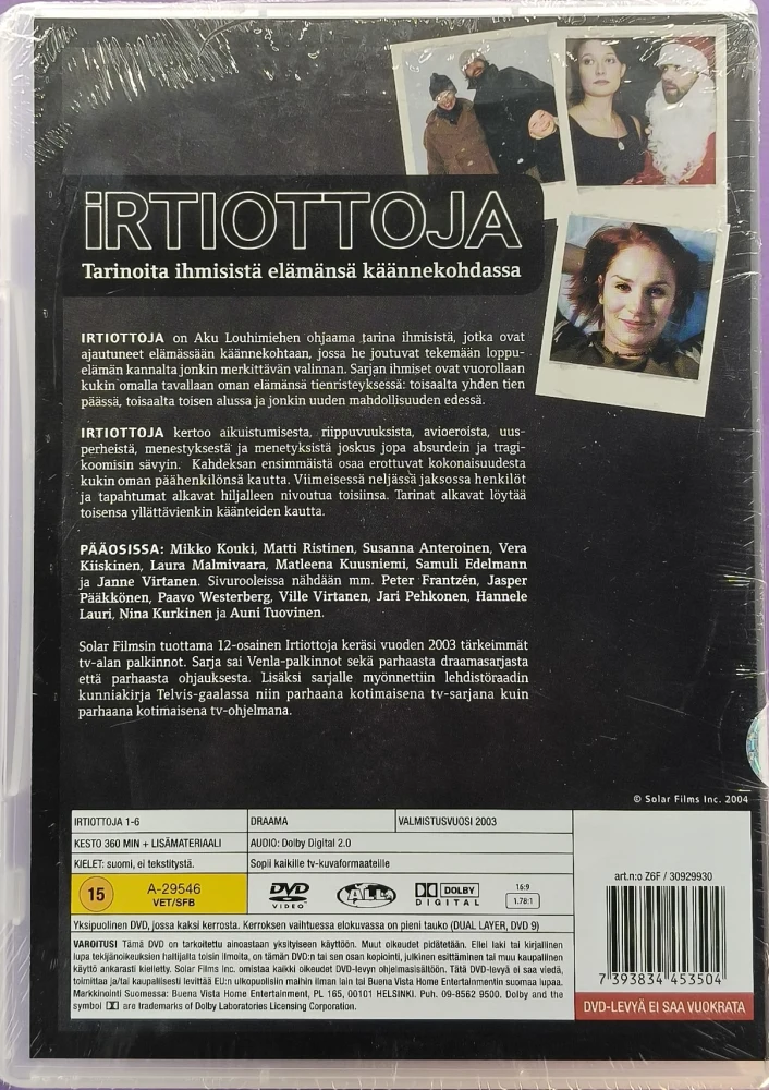 UUSI (2 DVD) Aku Louhimies; Irtiottoja 1 - OSAT 1-6 (2003)