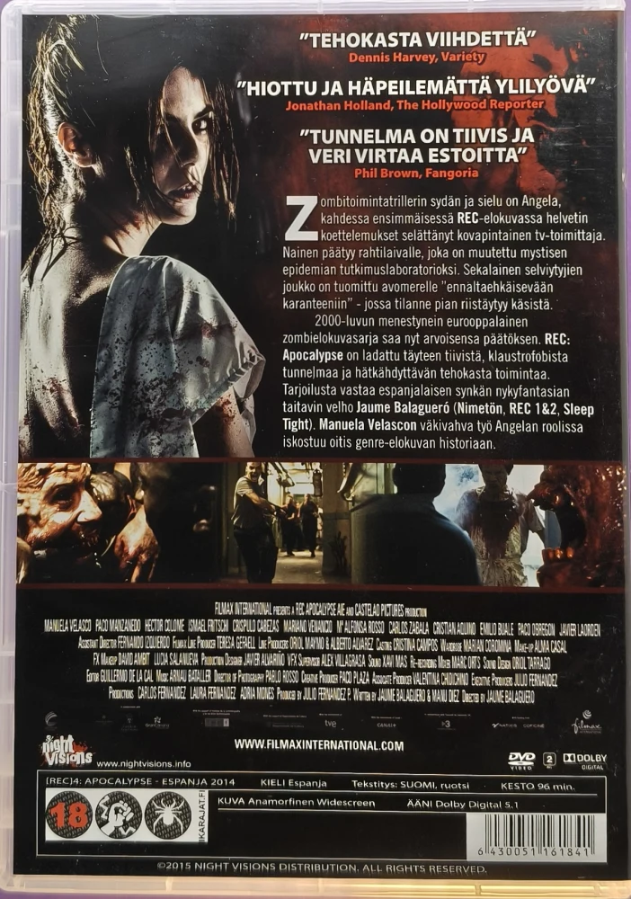 DVD) REC 4: Apocalypse (2014) SUOMIKANNET