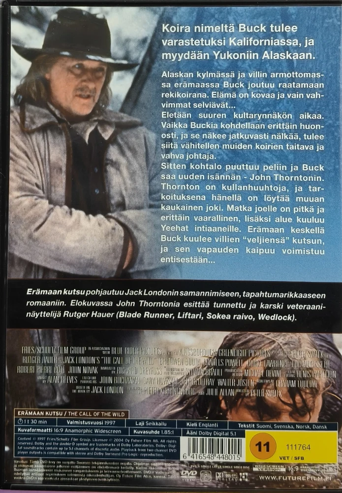 DVD) Rutger Hauer: Erämaan kutsu (1997)