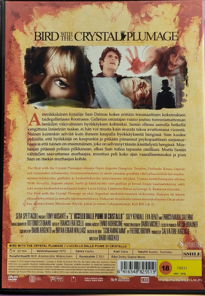 DVD) Dario Argento: Bird with the Crystal Plumage (1970)