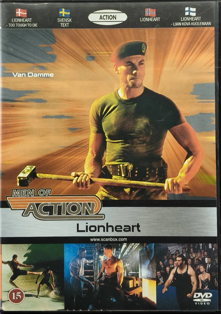 DVD) Lionheart - liian kova kuolemaan (1990) MEN OF ACTION
