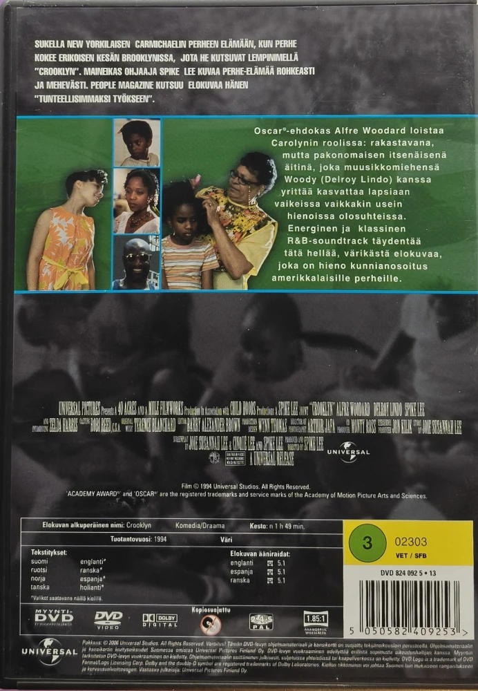 DVD) Spike Lee: Crooklyn - menomesta (1994)