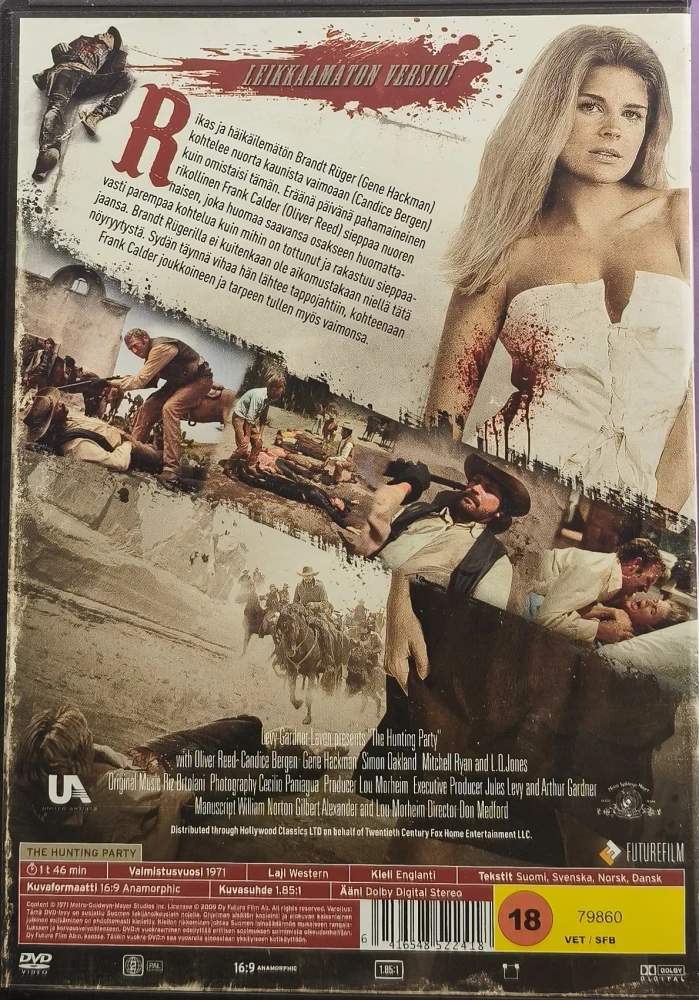 DVD) Gene Hackman: Metsästys - The Hunting Party (1971) SUOMIKANNET