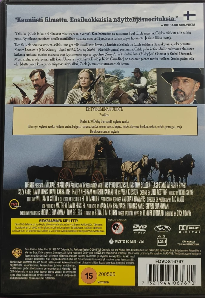 DVD) Tom Selleck: Viimeinen taistelu (1997) SUOMIKANNET