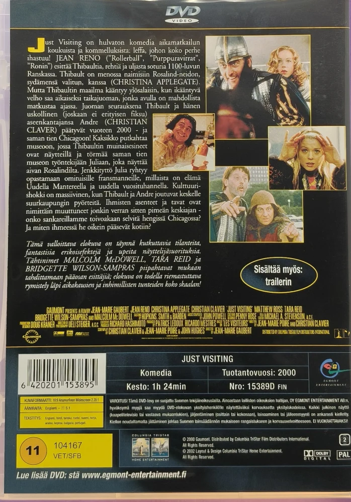 DVD) Jean Reno: Just Visiting (2001) EGMONT - SUOMIKANNET