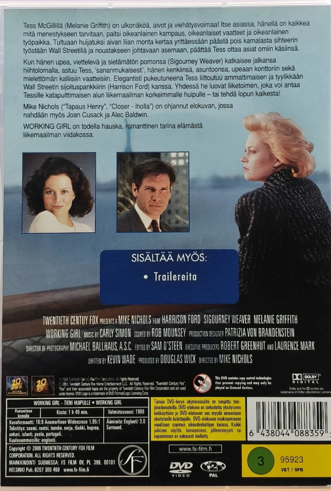 DVD) Harrison Ford: Working Girl - tieni huipulle (1988)