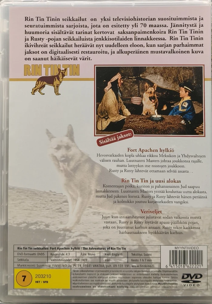 UUSI (DVD) Rin Tin Tin Seikkailee - Fort Apachen hylkiö