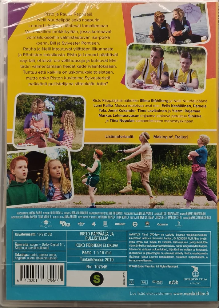 UUSI (DVD) Risto Räppääjä ja Pullistelija (2019)
