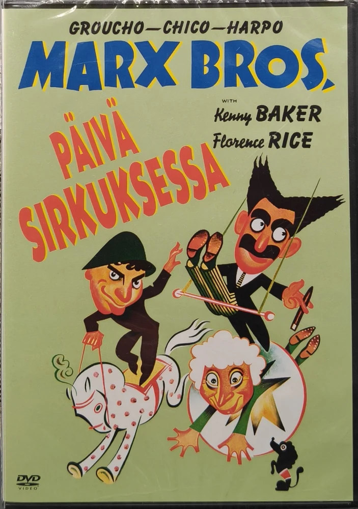 UUSI (DVD) Marx-veljekset: Päivä sirkuksessa (1939)