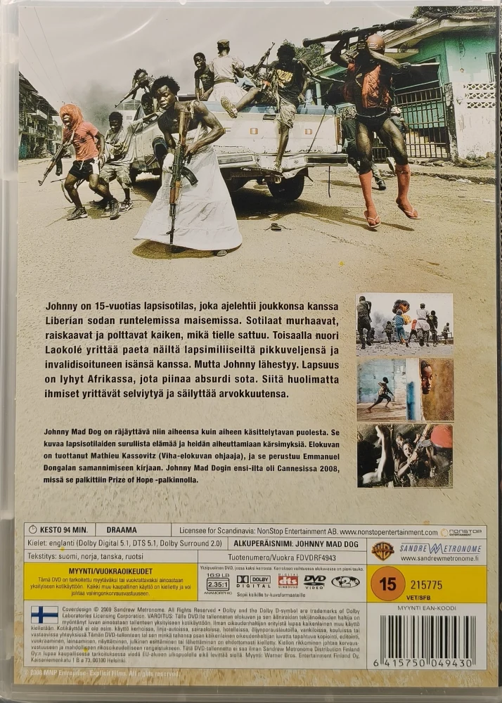 UUSI (DVD) Johnny Mad Dog (2008) SUOMIKANNET