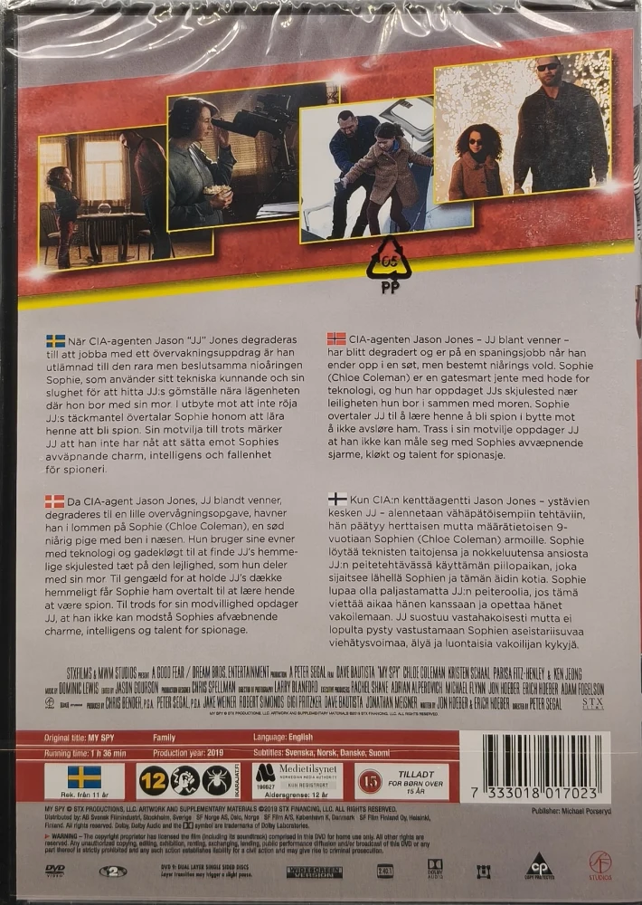 UUSI (DVD) Dave Bautista: My Spy (2020)