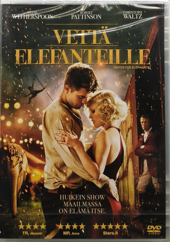 UUSI (DVD) Reese Witherspoon: Vettä elefanteille (2011)