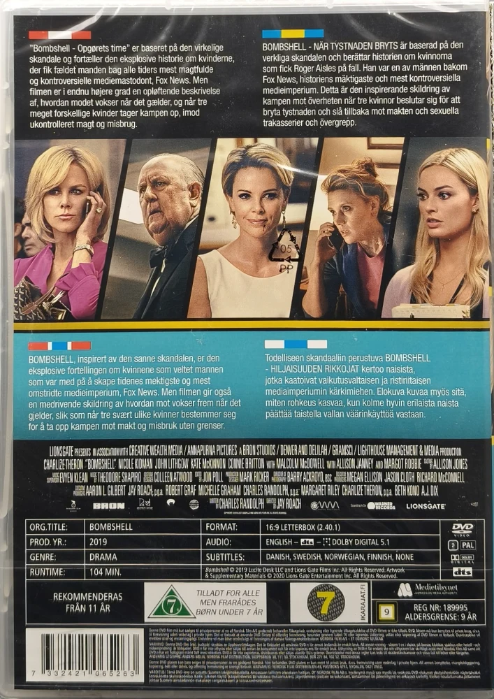 UUSI (DVD) Nicole Kidman: Bombshell (2019)