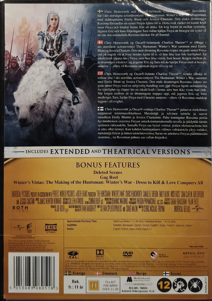 UUSI (DVD) The Huntsman - Winter's War (2016)