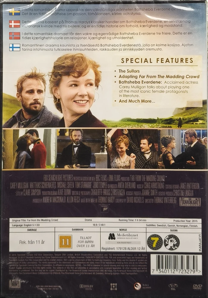 UUSI (DVD) Far From The Madding Crowd (2015)