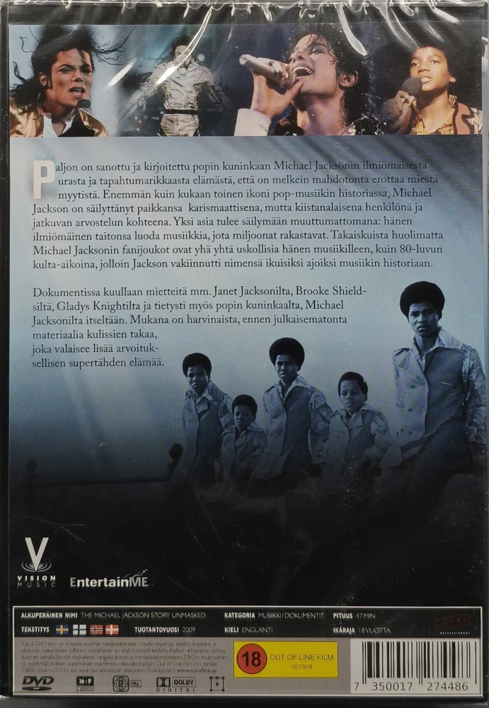 UUSI (DVD) The Michael Jackson Story Unmasked - SUOMIKANNET