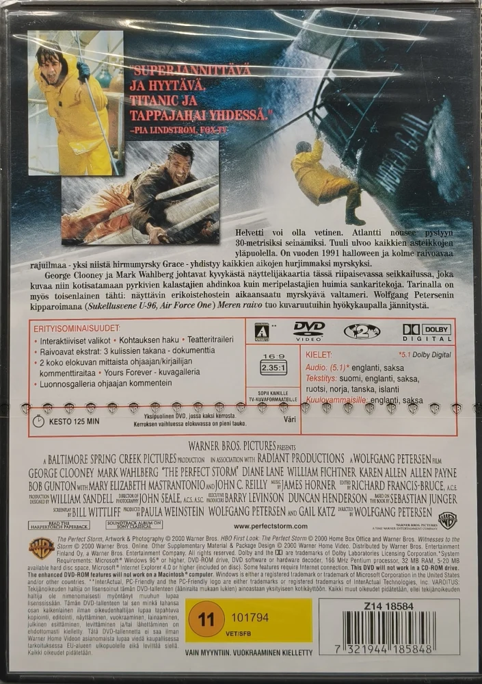 UUSI (DVD) George Clooney: Meren raivo (2000) SUOMIKANNET