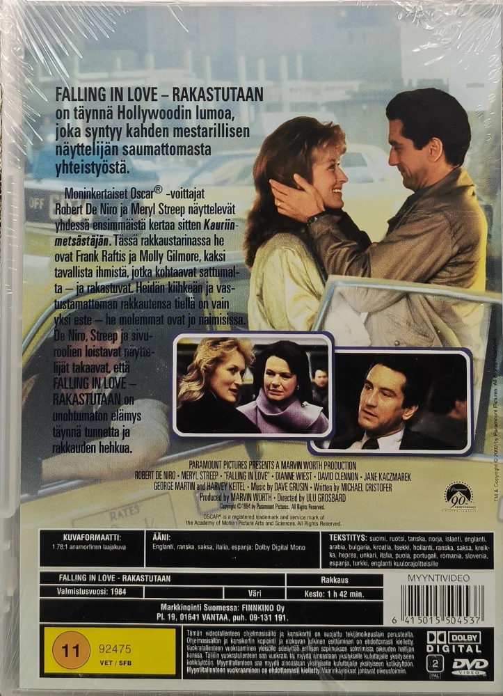 UUSI (DVD) Meryl Streep, Robert De Niro: Falling in Love - Rakastutaan (1984