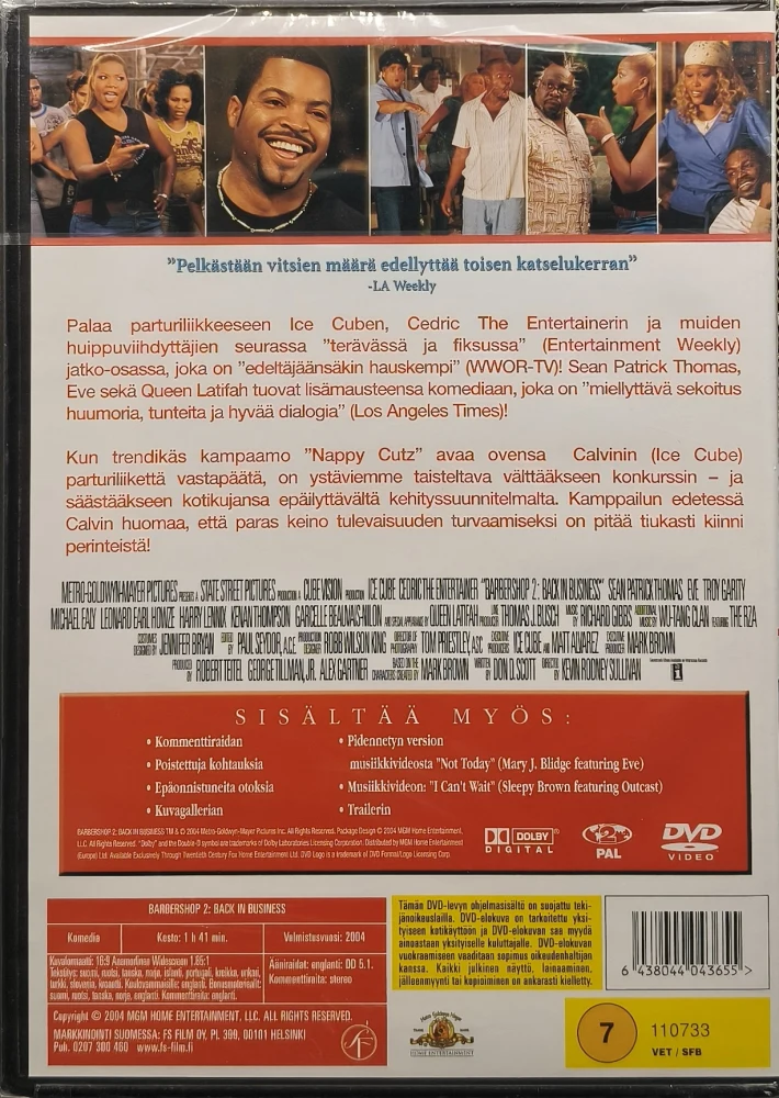 UUSI! DVD) Ice Cube: Barbershop 2 (2004) SUOMIKANNET