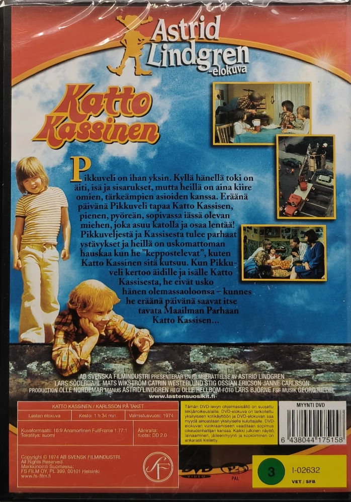 UUSI (DVD) Astrid Lindgren: Katto Kassinen (1974) SUOMIKANNET