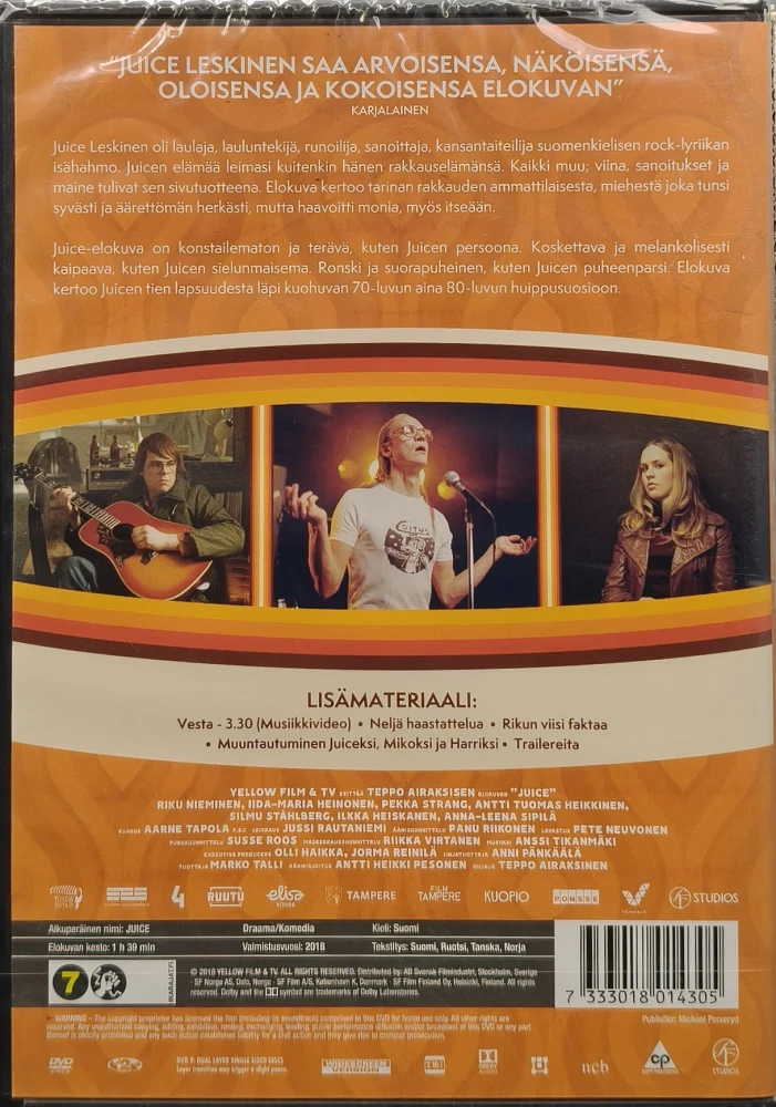 UUSI (DVD) JUICE (2018) Riku Nieminen