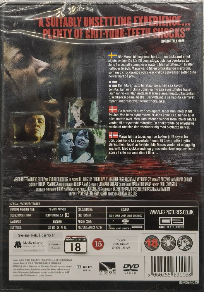 UUSI (DVD) Rogue River (2012) SUOMITEKSTIT