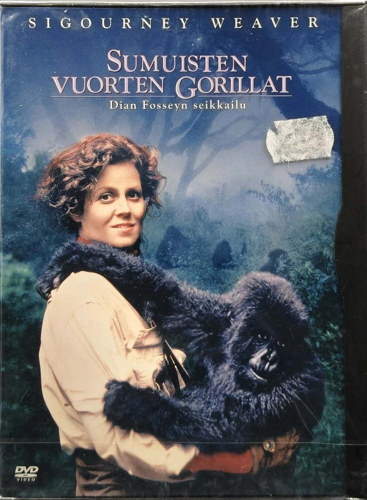 DVD) Sigourney Weaver: Sumuisten vuorten gorillat (1988) SUOMIKANNET
