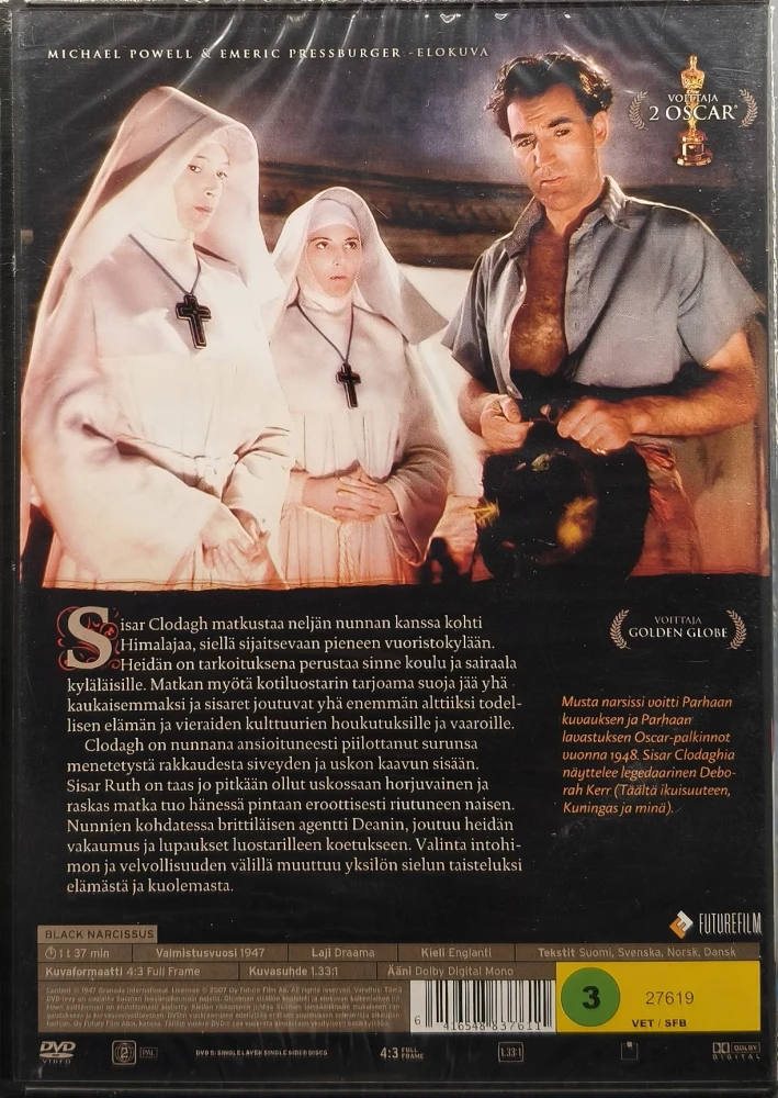 UUSI (DVD) Musta narsissi (1947) SUOMIKANNET