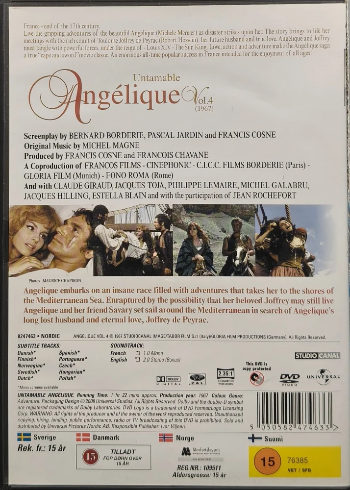 DVD) Angélique Vol. 4 - Angelika ja merirosvo (1967)