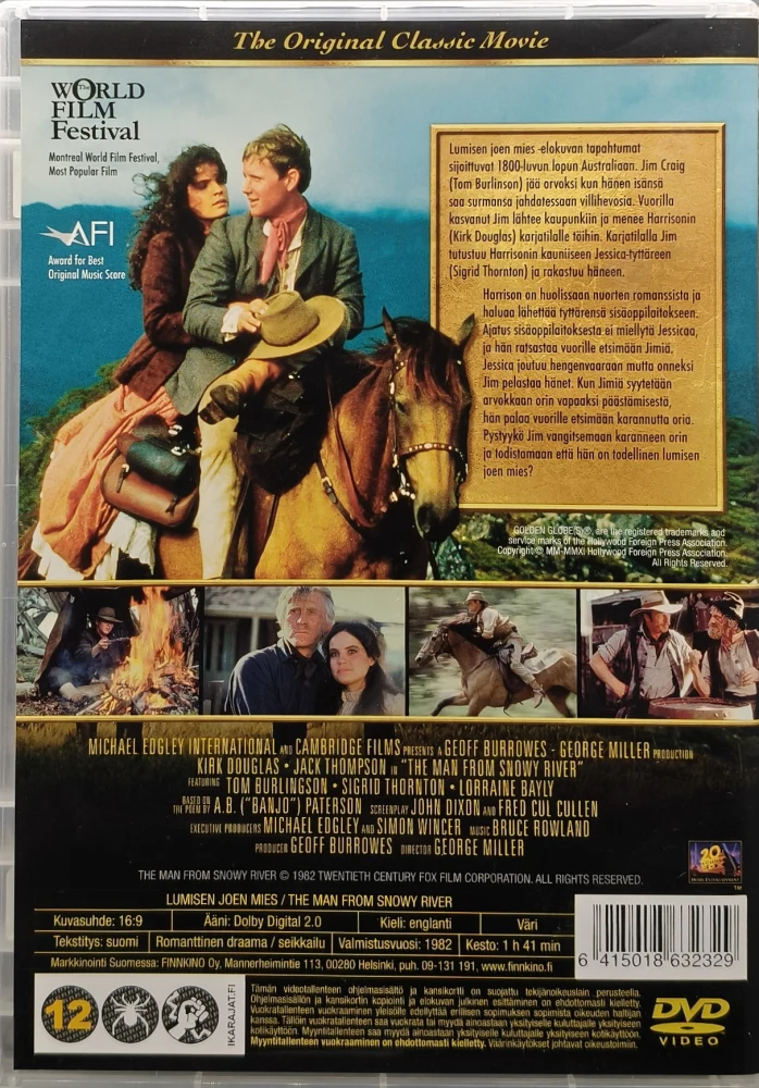 DVD) Lumisen Joen Mies (1982) SUOMIKANNET