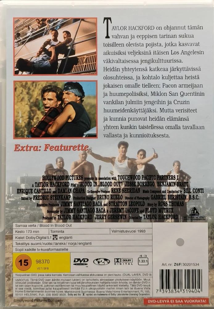 DVD) Samaa verta - Blood In Blood Out (1993) SUOMIKANNET