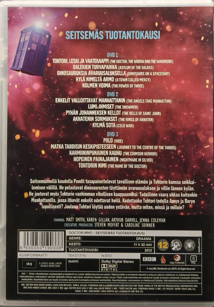 3 DVD) Doctor Who: Kausi 7 (2012) SUOMIKANNET - BBC