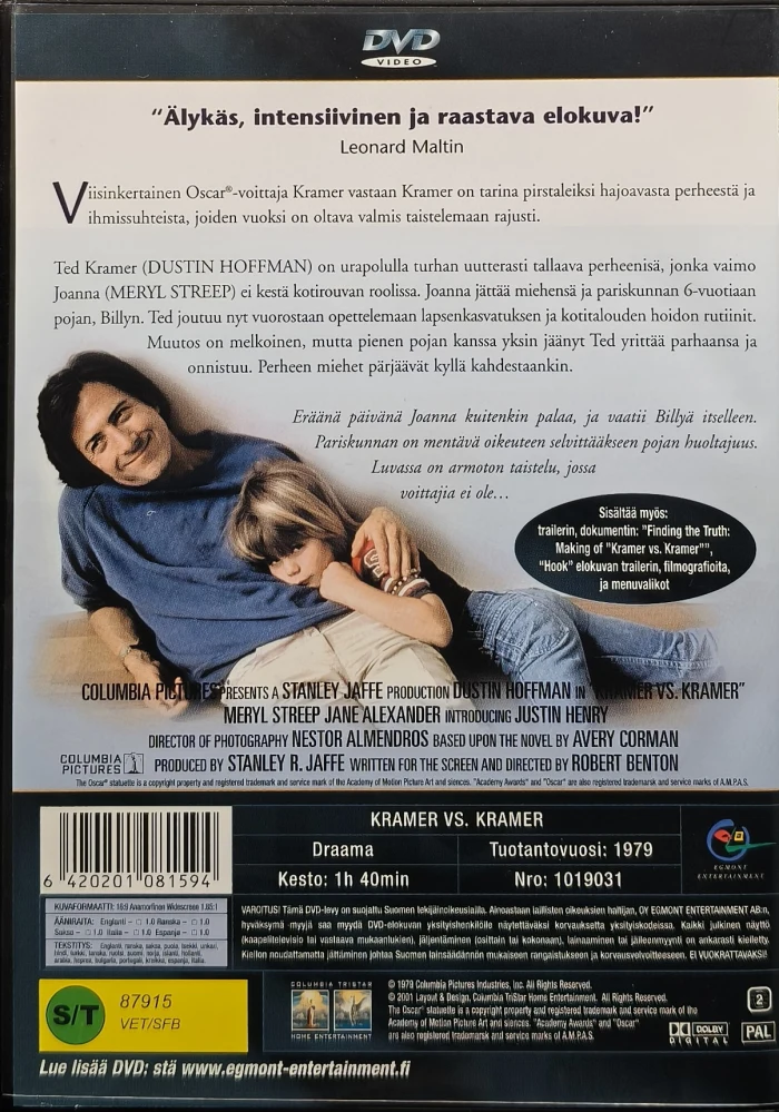 DVD) Dustin Hoffman: Kramer VS. Kramer (1979) EGMONT