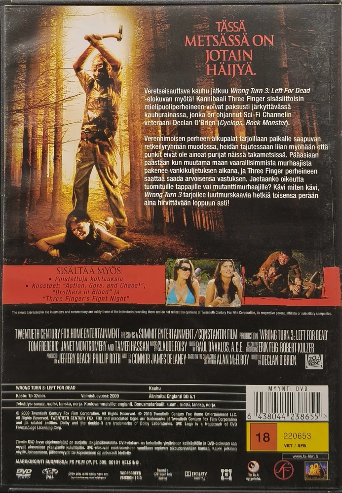 DVD) Wrong Turn 3 : Left for Dead (2010) SUOMIKANNET