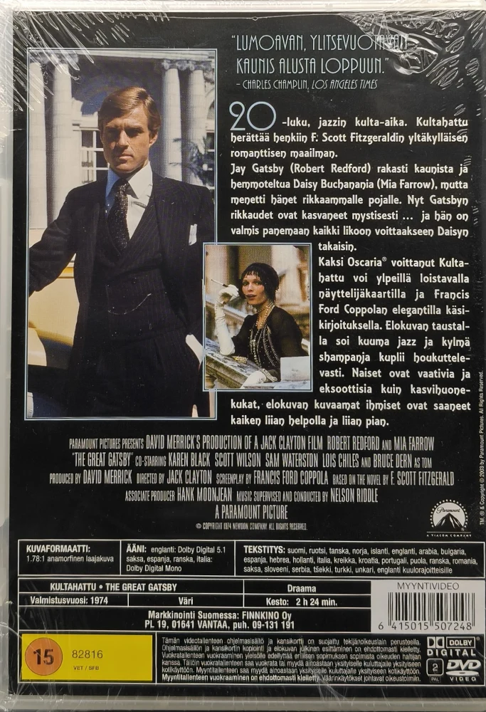 UUSI! DVD) Robert Redford : Kultahattu (1974) SUOMIKANNET